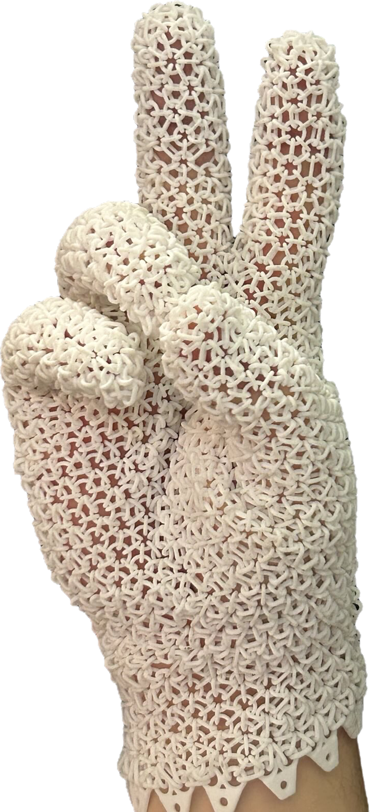 Mechanical counterpressure glove cutout